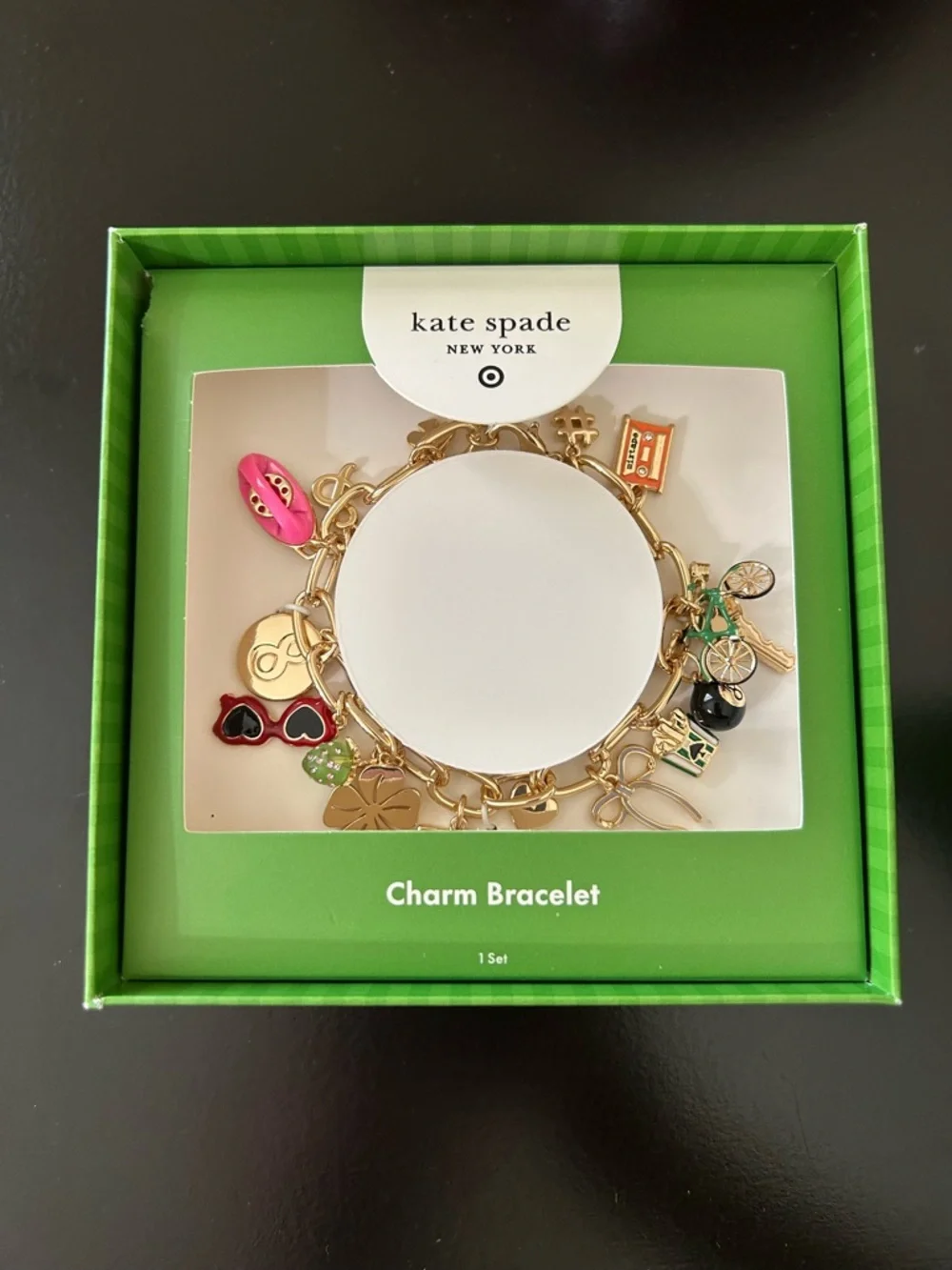 Kate Spade x Target NIB Mixed Novelty Chunky Charm Bracelet - Picture 1 of 17